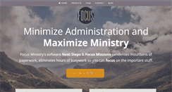 Desktop Screenshot of focusministry.com