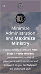 Mobile Screenshot of focusministry.com