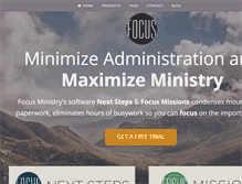Tablet Screenshot of focusministry.com